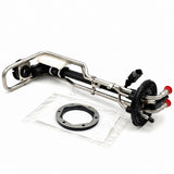 Overview of the 2512842C2 fuel sender laid flat alongside its included mounting gasket.