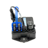Rear-end view of the Haldex AL919339 controller showcasing the vertical sensor connectors and the dedicated power port interface.