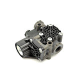 Reverse isometric view of the Bendix 85144378 assembly displaying the heavy-duty body design and Torx fastening screws.