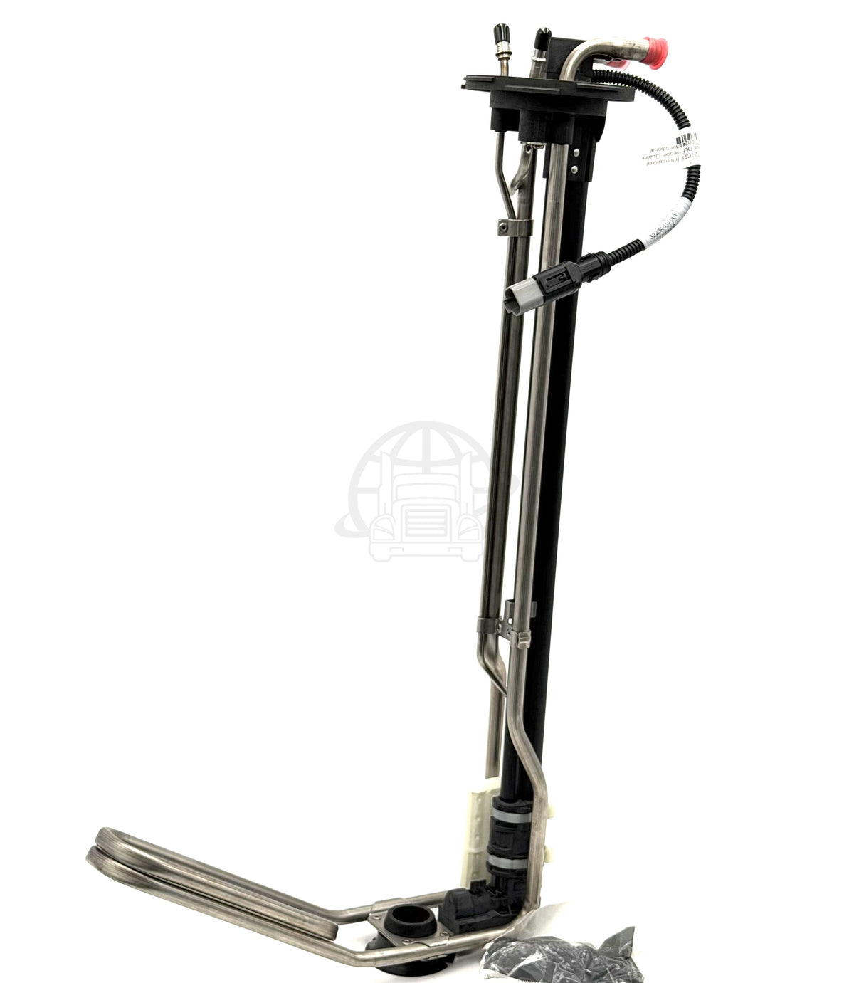 A full studio shot of the 4097727C91 DEF header assembly standing vertically against a white background.