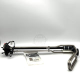 A flat horizontal profile of the 4097728c91 diesel exhaust fluid sender along with its accessory kit.