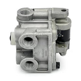Top-angle view of the Bendix valve assembly with code 2602215C91 showcasing multiple air line ports.