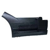 Front side of a black plastic truck cab side panel step cover, item code 82748367.