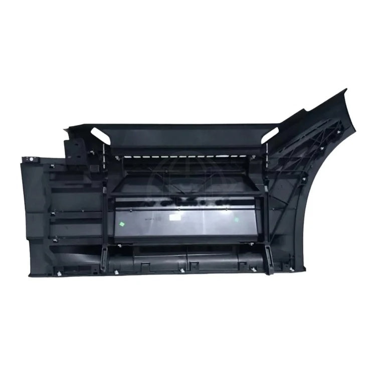 Rear inner side of a black plastic truck cab side panel step cover, item code 84744212.