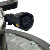 Close-up view of the 85147373 fan clutch electrical pin connector and wiring harness.