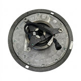 Direct bottom view of the 85147373 fan clutch assembly showing brackets and part labels.