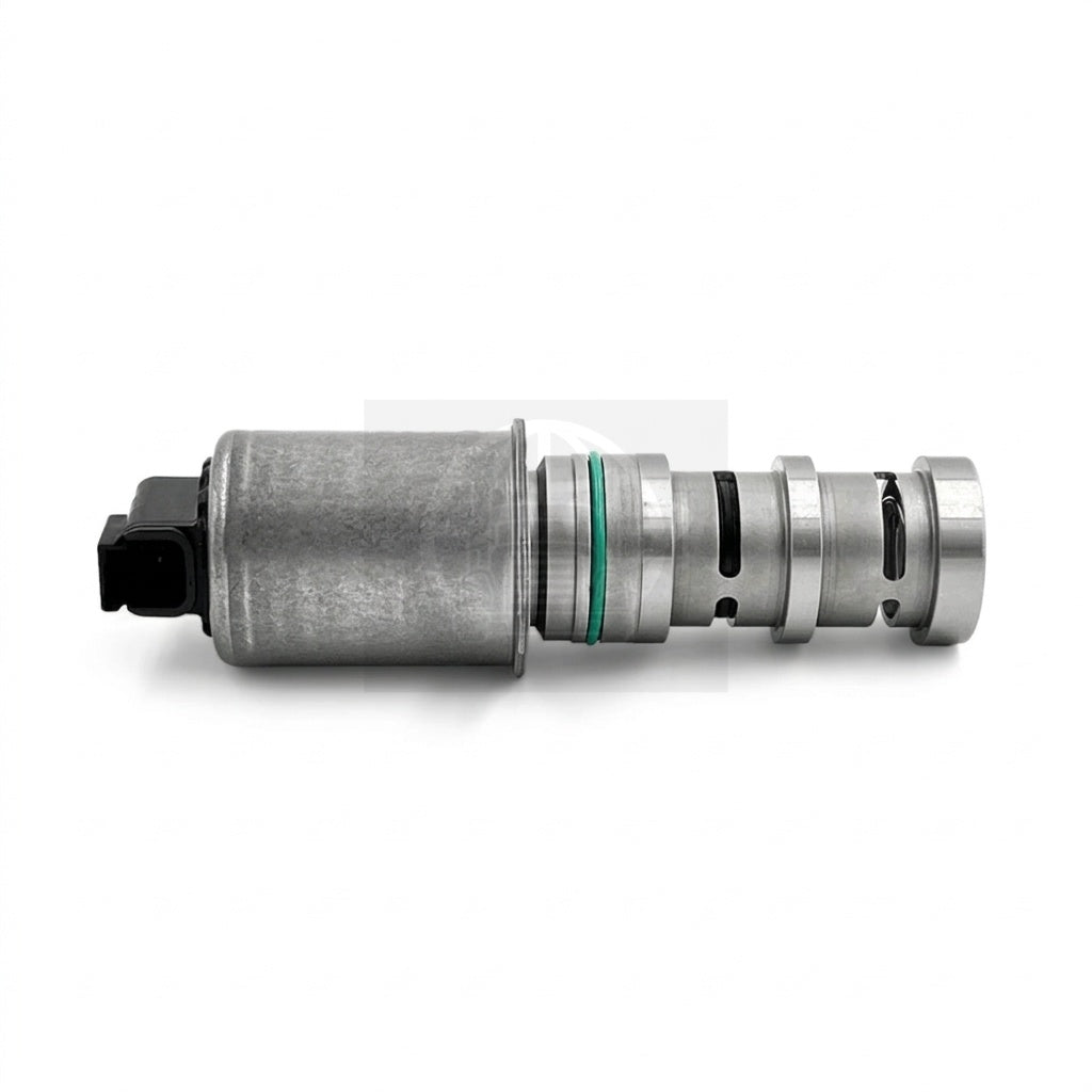 Profile view of the 23013323 control valve, showing the connector on the left and metal grooves on the right.