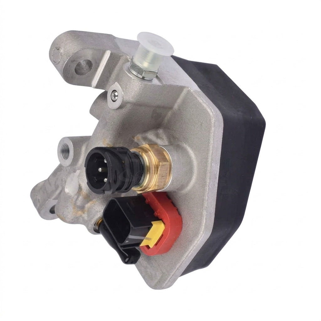Front three-quarter view of the 21534115 AHI Dosing System Module, showing the sensor ports and electrical connectors.