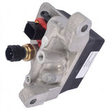 Side view of the 21534115 Dosing Manifold, highlighting the aluminum housing mounting points and the part number sticker.