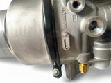 Close-up shot of the WABCO housing identification plate confirming the manufacturer numbers and part code 24432421.