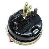 Bottom view showcasing the mounting bolts, central pushrod clevis, and the reference tag 19QE486.