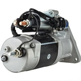 Side angle view of the complete starter unit, focusing on the solenoid alignment, insulated wiring harness, and structural assembly bolts. Component SKU: 22398219