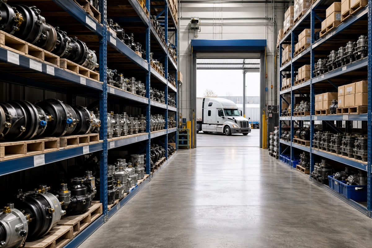 Heavy-duty truck parts warehouse